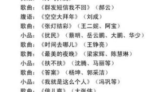2014东方卫视春晚节目单